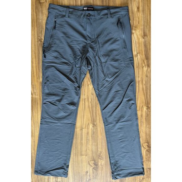 Wilderness Technology Mens Grey Outdoor Hiking Straight Pants Size XL‎ - Picture 1 of 6